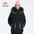 Astrid 2022 Winter new arrival down jacket women with a fur collar fashion style medium length