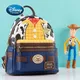 Disney Pixar Toy Story Woody Sheriff Mini Backpack Women Double Strap Shoulder Bag Lady Disneyland