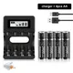 PALO 1.5V AA Battery Rechargeable 2800mWh 1.5V AA Li-ion lithium Battery aa batteries for Remote