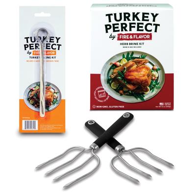 Turkey Perfect by Fire & Flavor FFTP201 All-Natural Herb Brine Kit Thanksgiving Bundle