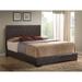 Contemporary Fully Padded Brown PU King Bed - Storage Options Available