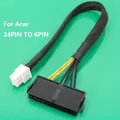 ATX Power Supply Motherboards Interfaces 6-pin Adapter Cable Cord for acer 6Pin Mainboard 24Pin to