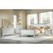 Louis Philippe Collection Platinum Twin Bed - Transitional Style, Sleigh Bed, Wooden Construction, 200lbs Weight Capacity