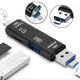 Type C&MicroUSB & USB 5 In 1 High-speed Universal OTG TF Card Reader for Android Phone Computer