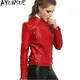 AYUNSUE 100% Real Sheepskin Coat Jacket Female Genuine Leather Jacket Women Short Slim Jackets