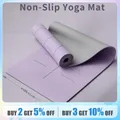 Yoga Mat Anti Slip and Environmentally Friendly Fitness Exercise Mat with Shoulder Straps