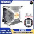80MM CPU Air Cooler 4PIN PWM Cooling PC Radiator Fan for Intel 2011 X79 X99 CPU Fan Ventilador