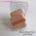 2Pcs Flocking Square Powder Puff Ultra-thin Face Make Up Tool Sponge Powder Puff Cosmetics Soft