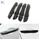 Carbon Fiber Texture / Glossy Black Car styling Exterior Door Handle Cover For Honda Civic 10th 2016