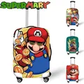 Hot Super Mario Bros World Approved Luggage Cover Travel Around Suitcase Protective Covers Trolley