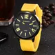 2022 Fashion Sport Watch Women Yellow Watches Candy Colour Big Dial Quartz Wristwatches Reloj Mujer