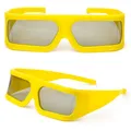 10 Stück gelber Rahmen Imax 3D-Brille polarisierte lineare 3D-Brille für 3D-Filme