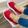 2023 frauen Schuhe Sommer Atmungs Keile Turnschuhe Schuhe Frauen Plus Größe Schuhe Frauen Trainer Flache Vulkanisieren Schuhe Sport Sandalen