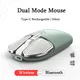 2 4 Ghz Wireless Bluetooth Maus Dual Modus USB Optische Mäuse Wiederaufladbare Gaming Stille Maus