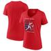 Women's Fanatics Branded Shohei Ohtani Red Los Angeles Angels 2023 AL MVP V-Neck T-Shirt