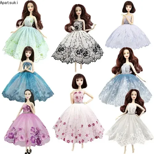 Mode Ballett Kleid für Barbie Puppe Tutu Outfits 1/6 Puppen Accessoires Tanz kleidung 3-lagiger Rock