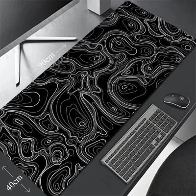 Große Mouse pad Gamer Maus matte Tisch Teppich Gaming Schreibtisch Pad schwarz und weiß HD Schreibtisch Matten Design Mauspad als Geschenk