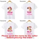 Disney Prinzessin Anzahl Bogen Drucken T shirt Kinder Kleidung 1 2 3 4 5 6 7 8 9 Jahre Geburtstag