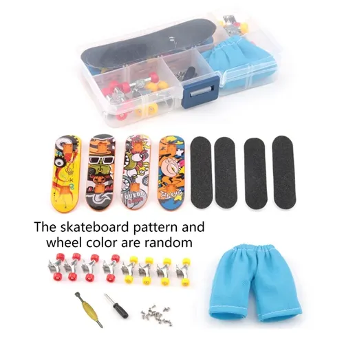 Kinder Finger Skateboard DIY Kits Finger Skate Boarding Spielzeug Finger Aktivität