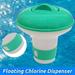 Fairnull Chlorine Dispenser Adjustable Refillable Cleaning Tool Plastic Pool Floating Chemical Chlorine Dispenser Hot Tub Supplies