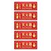 HOMEMAXS 5pcs Self Adhesive Fire Extinguisher Sign Fire Extinguisher Safety Sign for Home