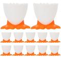 Hemoton 12 pcs Egg Cups Cartoon Egg Holders Soft Boiled Eggs Cups for Breakfast