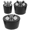 HEMOTON 3pcs Pool Plugs Swimming Pool Return Plugs Pool Rubber Plugs Pool Plugs for Inground Pool Ground Pool