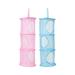 Colorful mesh hanging multi-layer storage hanging cage hanging cage Cylindrical storage hanging bag hanging basket