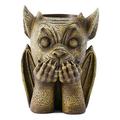 TERGAYEE Face Flower Pot Head Planter Pot Funny Succulent Planter Pot See No Evil Hear No Evil Speak No Evil Troll Statues Face Flower Pot Unique Pot Gift for Housewarming Garden Lovers