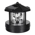 TERGAYEE LED Solar Powered Lighthouse 360 Degree Rotating Lamp Courtyard Decoration Waterproof Garden Smoke Towers Statue Lights for Outdoor Garden Pathway Patio