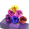 24k Gold Plated Rose With Love Holder Box Gift Valentine s Day Mother s Day Gift Flower Gold Dipped Rose