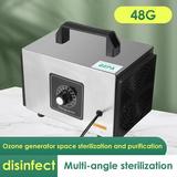 110V Commercial Ozone Generator Machine 48/60g Ozone Output Ionizing Air Purifier for Fresh Air