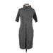 Calvin Klein Casual Dress - Sweater Dress: Gray Marled Dresses - Women's Size Medium