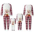 Tregren Christmas Pajamas Set Matching Christmas Pjs Set Holiday Pajamas for Women Men Kids Reindeer Sleepwear Nightgown