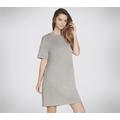 Skechers Women's SKECHLUXE Mindful Dress in Light Gray, Size Small | Rayon/Polyester/Spandex