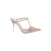 Zara Heels: Slip-on Stilleto Cocktail Tan Print Shoes - Women's Size 39 - Pointed Toe