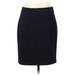 Ann Taylor Casual Skirt: Blue Solid Bottoms - Women's Size 10