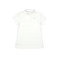 Nike Short Sleeve Polo Shirt: White Tops - Kids Girl's Size Small