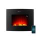 Cecotec Dekorativer Elektrischer Kaminofen ReadyWarm 2650 Curved Flames Connected. 26", 2000 W, Steuerung über Wi-Fi, Fernbedienung, Gekrümmte Anzeigetafel aus gehärtetem Glas, 25 m2