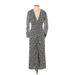 Topshop Casual Dress - Wrap: Gray Dresses - Women's Size 2