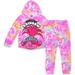 Preschool Light Pink Trolls Tie-Dye Pullover Hoodie and Jogger Set