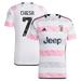 Men's adidas Federico Chiesa White Juventus 2023/24 Away Replica Jersey