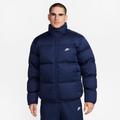 Steppjacke NIKE SPORTSWEAR "M NK TF CLUB PUFFER JKT" Gr. S, blau (midnight navy, white) Herren Jacken Sportjacken