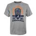 Youth Gray Atlanta Braves Sun Burst T-Shirt