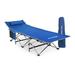 Alpcour Folding Camping Cot - Compact Single Person Bed w/ Pillow for Indoor & Outdoor Use in Blue | 15 H x 27 W x 75 D in | Wayfair APC-FCCLRB