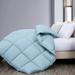 Chezmoi Collection All Season Polyester Down Alternative Comforter in Blue | Oversized King | Wayfair DW220-Chambray-Oversized King