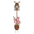 Regal Art & Gift Weather Resistant Metal Abstract & Geometric Garden Stake Metal in Brown/Gray/Pink | 46 H x 11 W x 1 D in | Wayfair 13623