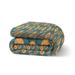 KAVKA DESIGNS PUMPKIN TILE Collection Comforter Set Polyester/Polyfill/Microfiber in Green/Blue | Queen Comforter + 2 Standard Pillowcase | Wayfair