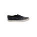 Vans Flats: Slip-on Platform Classic Black Print Shoes - Women's Size 9 - Almond Toe