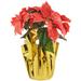 Northlight Seasonal Poinsettia Arrangement Plastic in Red/Orange/Yellow | 14.5 H x 15 W x 15 D in | Wayfair NORTHLIGHT YS99380